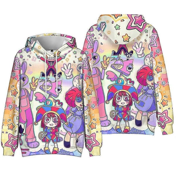 The Amazing Digital Circus Barn Gutter Jenter Fans Hettegenser Genser Pullover Topper L L 11-12 Years