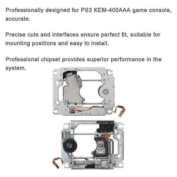 Optisen aseman noutovaihto Lasers-linssipää mekanismilla -400A -400A -400AAA PS3-pelikonsolille