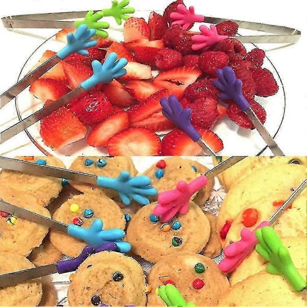 Kompakte madgribere 5 stk. til servering af slik, isterninger, fest-snacks