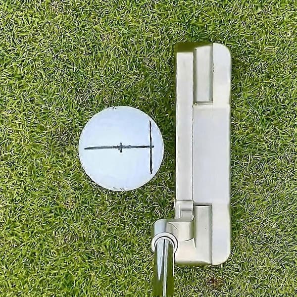 Golfbold Linjetegningsmarkør til Nøjagtig Putterfladejustering og Turneringsforberedelse svit