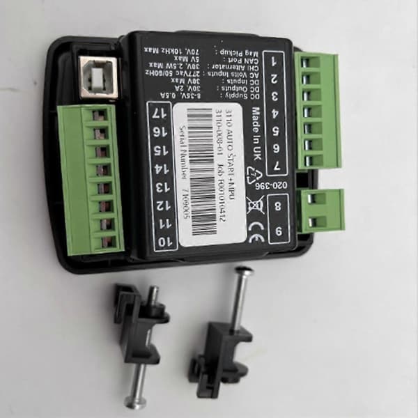 DSE3110 Generatorstyring MPU Manuell Automatisk Start Generator Tilbehør DSE3110 Kontrollmodul Black