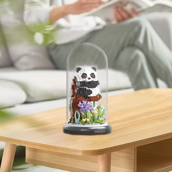 Panda-kukkakimppu luova setti