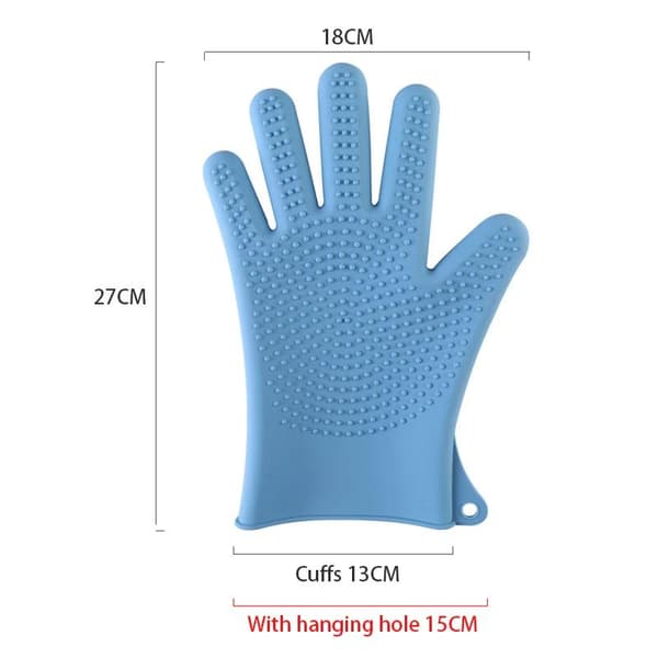 Silicone Gloves for Dishwashing, Kitchen Gloves, Reusable