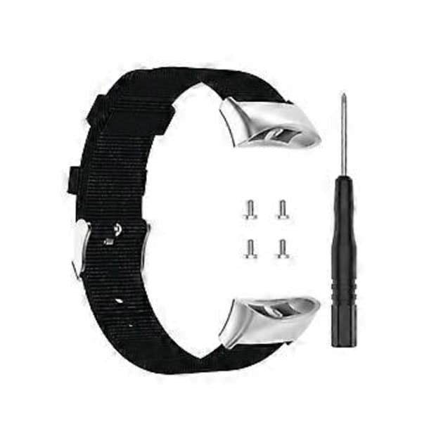 Nyloninen vaihtoranneke Garmin Forerunner 45 45S Swim 2 -kelloon (musta)