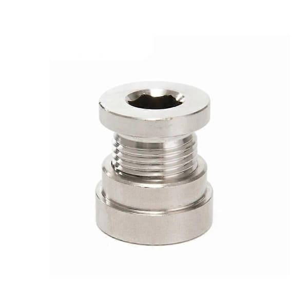 2st O2 Syresensor Rostfritt Stål Bung Plugg Mutter Monteringssats Plugg Mutter Plugg Bredband Mutter Passande Svetsbultar M18X1.5 WHITE