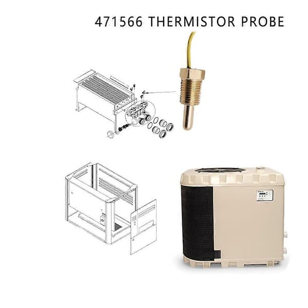 471566 Termistorprobeudskiftning til Pentair Pool Spa Varmelegeme, Temperatursensor Jaune