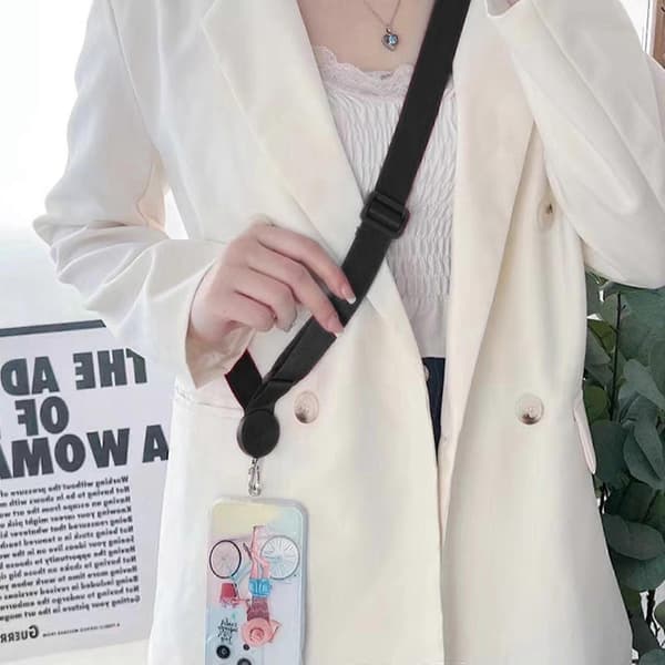 Universal Crossbody Nylon Patch Mobiltelefon Snodd Rep Telefonrem Snodd