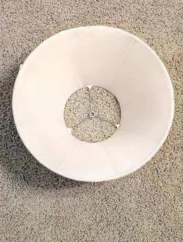Sidefold Empire Lampeskjerm Hvit 8\"B x 16\"B x 12.5\"L Spider Washer