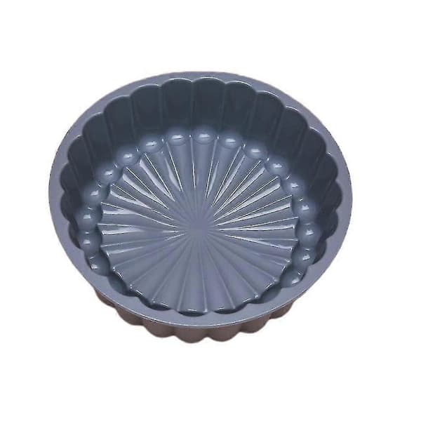 Bageform i silikone, rund kageform, køkkenbageform, kagebrødbageplade Gray