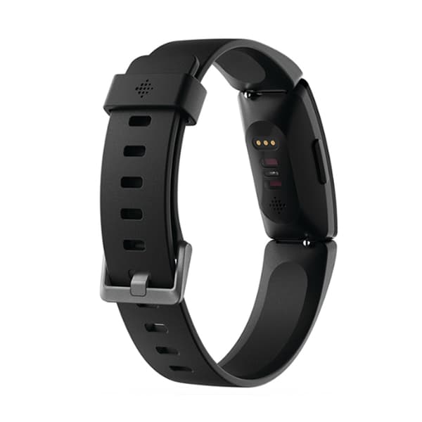 Smartwatch Fitbit Inspire HR Urskive Sort 45mm Rem Gummi Aktivitetsmåler sort black