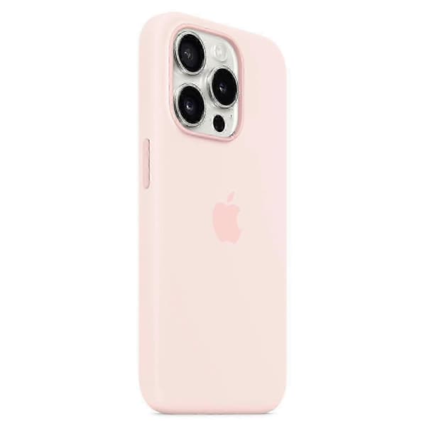Magnetisk silikonecover til iPhone 15 Pro Max, kompatibel med MagSafe Pink iPhone 15 Pro Max
