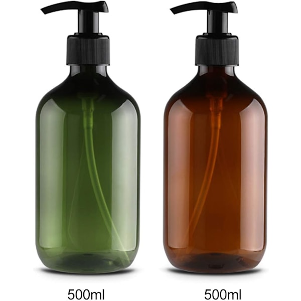 4-pack stora tomma flaskor 500 ml (bruna) brown 300ml