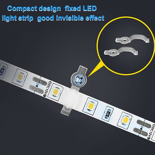 100 stk. strips til LED-strips, tilslutningsklemme til LED-strips