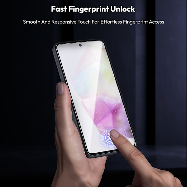 2-pack Samsung A35 Screen Protector - Tempered Glass | [Automatic Installation] - Bubble-Free Samsung A35