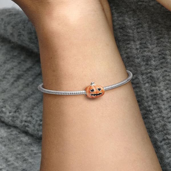 Pandora - Selvlysende Spøgelagtig Græskar Charm - Sterlingsølv
