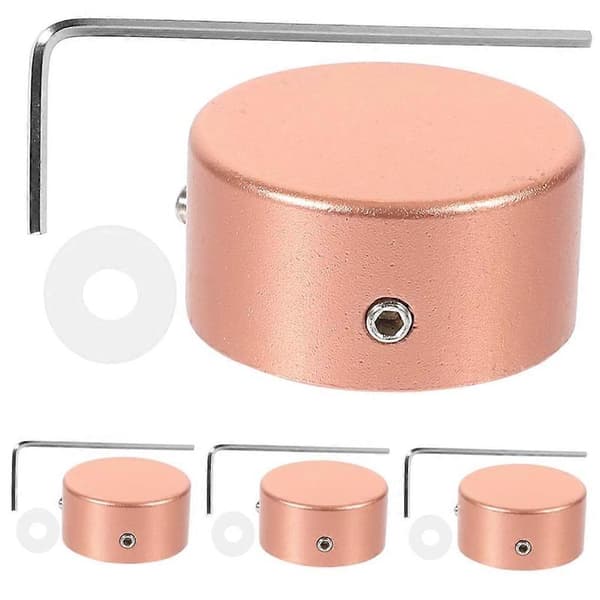 Rose Pedal Footswitch Toe Caps Guitar Effect Accessories Replacement Covers Rose Gold