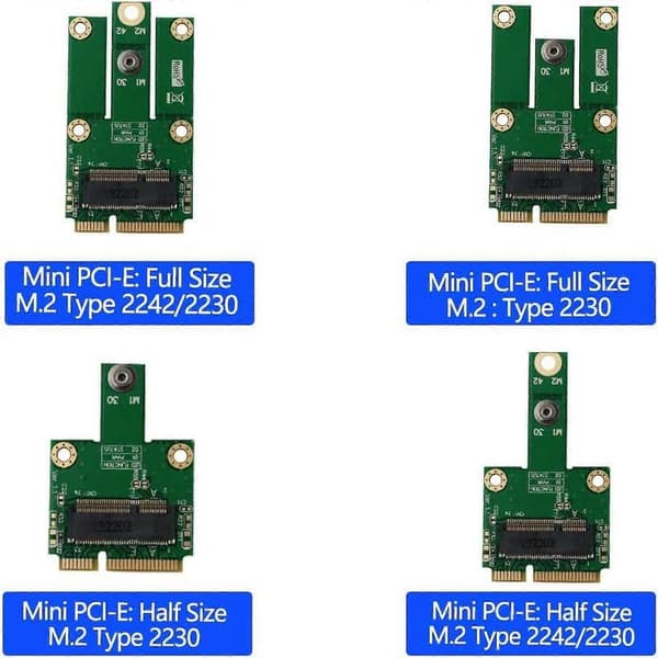 M.2 (NGFF Key E) til MPCIe (PCIe+USB) Adapter pcie WiFi m.2 pcie Adapter