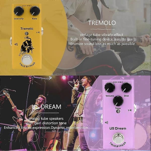 Elektrisk gitar effektpedal Mini Classic Chorus Bassgitarpedaler Classic Chorus G
