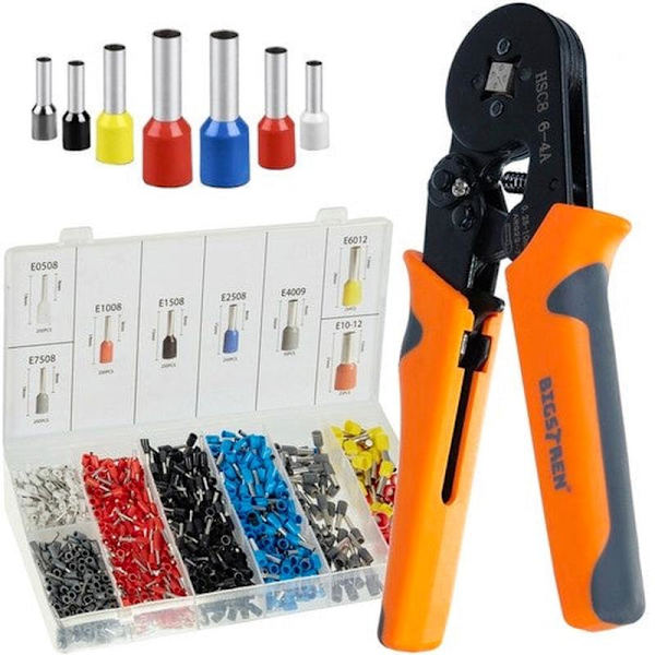 Automatic crimping tool 0.25-10 mm² with 1200 ferrules 8 sizes 621