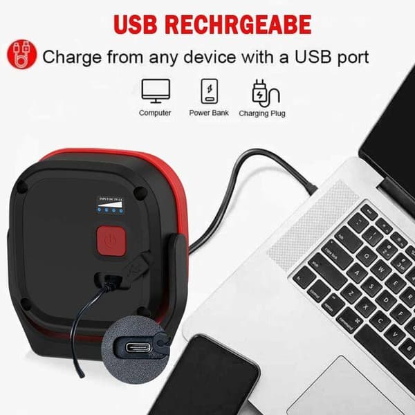 Rechargeable LED Work Light with Magnet and USB, Inspection Lamp