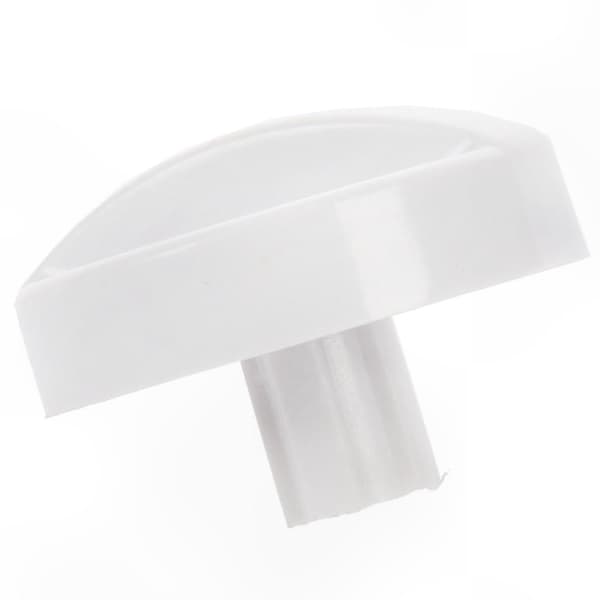 Roterende plastknapptimer for mikrobølgeovn, 11 mm lang spole reservedel Vit