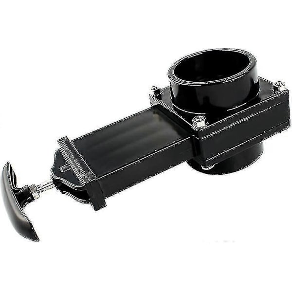 Afløbsventil til autocamper, campingvogn, holdbart flow, 50 mm, afløbsventil til varevogn, spildevandsafløbsslange (sort) Tw