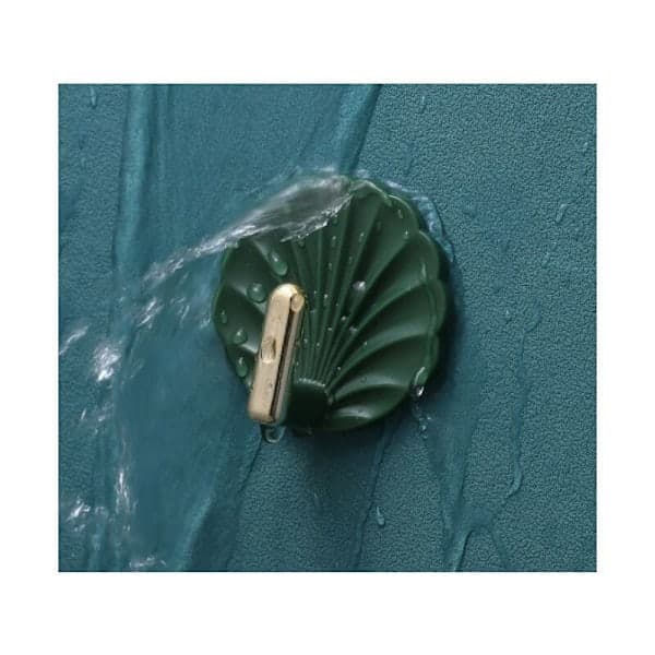 Shell-shaped Wall Hooks - White, Cute Wall Hooks, Self-adhesive Hanging Hooks for Handbag, Towel and Key Holder