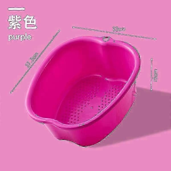 2025 Robust Plastik Fodbadekar til Afslappende Fodbad The purple