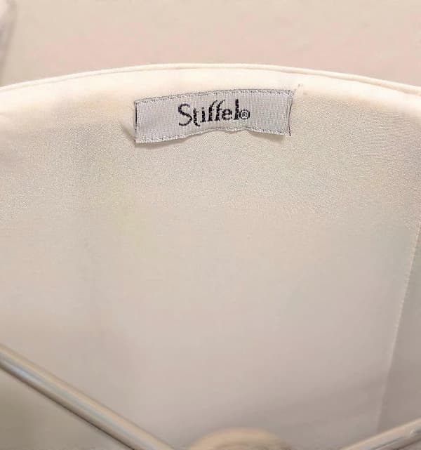 Sidefold Empire Lampeskjerm Hvit 8\"B x 16\"B x 12.5\"L Spider Washer