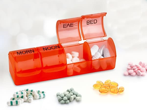 Dosett / Medicinbox - Medicinförvaring - 4 tidpunkter per dag_MGF