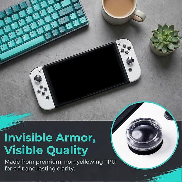 Flytende silikon joystick-hette Anti-skli joystick-håndtak for Switch-deksel G3H8 A9A1 1set joystick cap