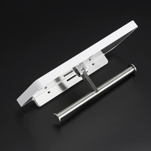 Toiletpapirholder, vægmonteret, hvid, 29*13cm