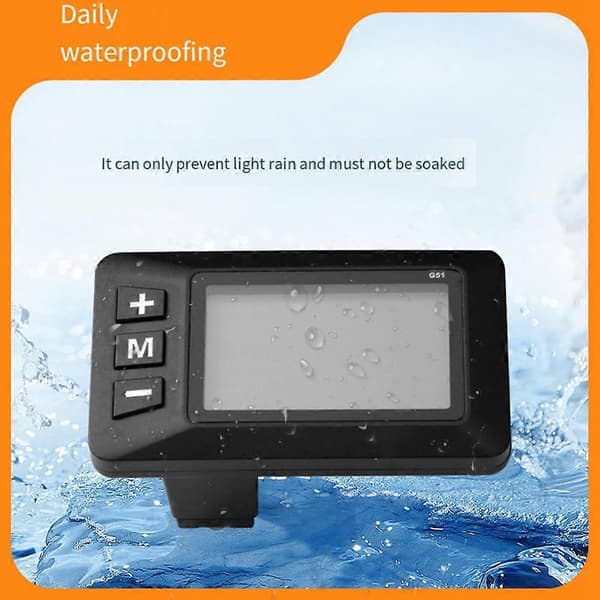 Cykel 5-bens LCD-hastighedsdisplay Vandtæt design Multi-spændingsunderstøttelse 24V/36V/48V Elektrisk scooteraccelerator