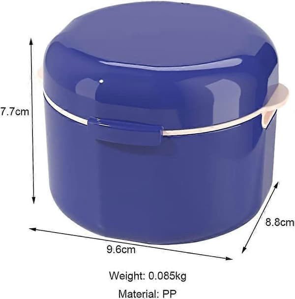 Hammashoitolaitekorin pidike, hammashoitolaitepidike, hammashoitolaitekotelo, purentasuojan pidike, hammaslaitelaatikko, hammasproteesipidike, suusuojan pidike BLUE
