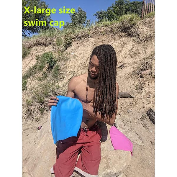 XL, Badehette for dreadlocks Langt hår Badehette Låser Badehette Afrohår Badehette Holder håret ute av vannet. Badehette