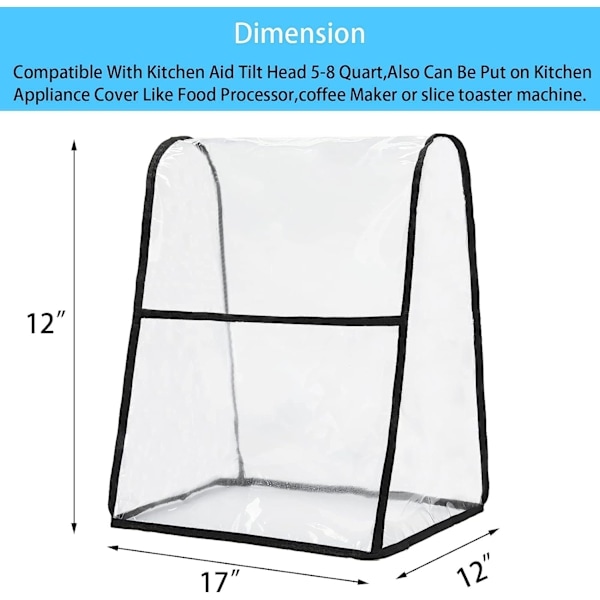 Kitchen Machine Dust Cover, KitchenAid Dust Cover Compatible with
