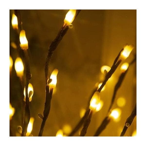 Valo 77 cm 3-pakkaus oksa 90 LED-oksalampulla Vedenpitävä sovitin