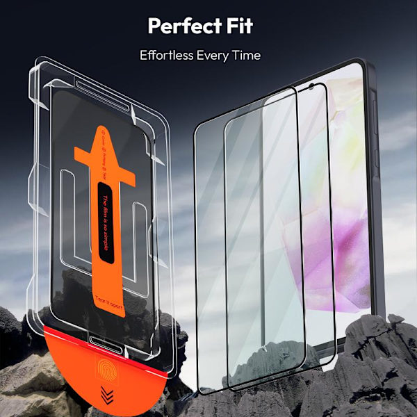 2-pack Samsung A35 Screen Protector - Tempered Glass | [Automatic Installation] - Bubble-Free Samsung A35