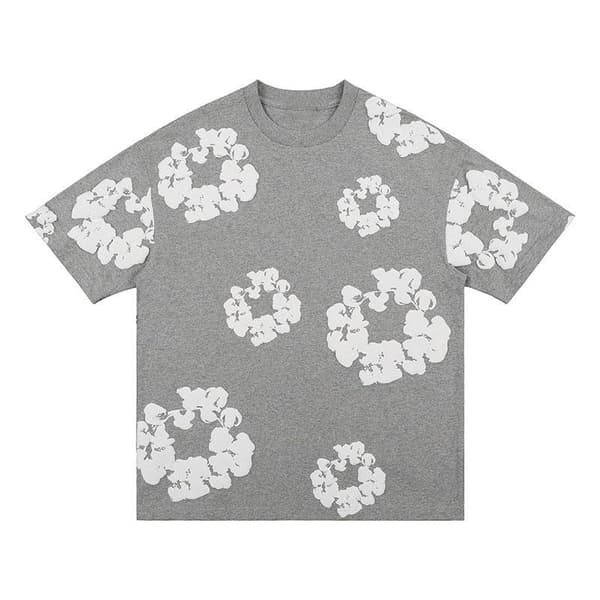 Denim Tears Sommarset för Män Kortärmad Grå Grå Grå Grey M