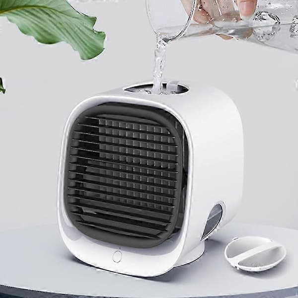 Mini Multifunktionel Befugtning Aromaterapi Ventilator Bærbar Kontor Hjem Desktop Klimaanlæg Ventilator 25-26