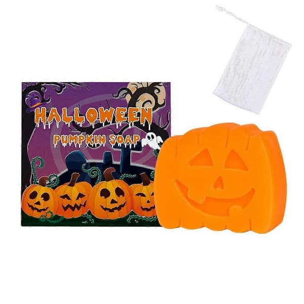 Halloween Pumpaformad Tvål - Festlig Jack-O-Lantern Design Mild Rengöring