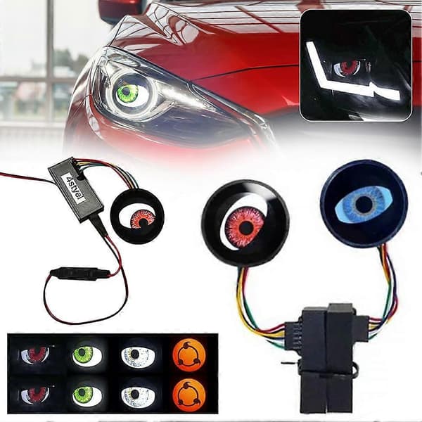 Led Dynamics Devil Eye -auton 12v-ajovalot LED-autojen ajovalopolttimot yleiskäyttöön autoihin ja moottoripyöriin 4 style function 1pcs