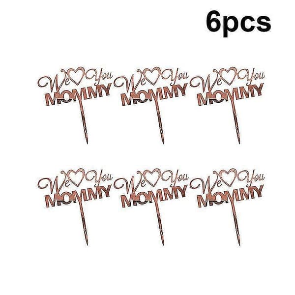 6 stk. kagepynt, speciel kagepynt