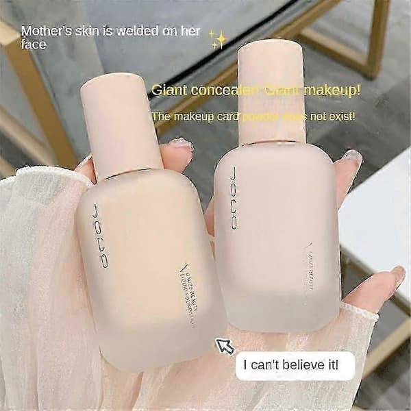 Uodo Flydende Foundation Høj Dækning Makeup Base Langtidsholdbar Concealer BB Cream Fair complexion