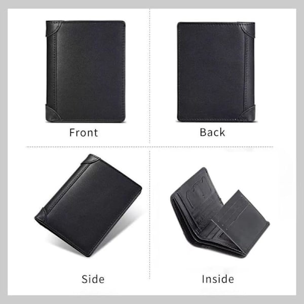 Wallet Small Wallet Men, RFID Blocking Card, Leather Wallet
