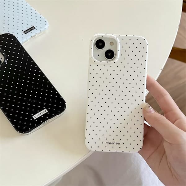 Compatible with iPhone 16 Pro Max Case with Cute Fashion Polka Dot Design Simple Soft TPU Slim Protective Case for iPhone 16 Pro M