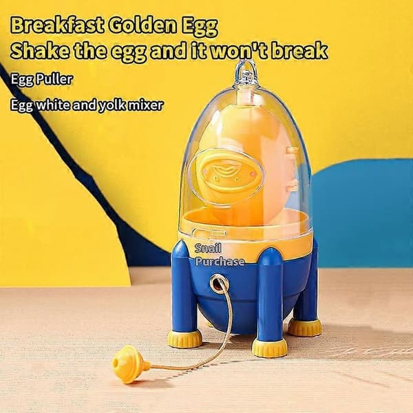 Egg Puller Golden Egg Puller Egg Blender Manuell Egg Shake Egg Shake Eggeplommehomogenisator 1Pc