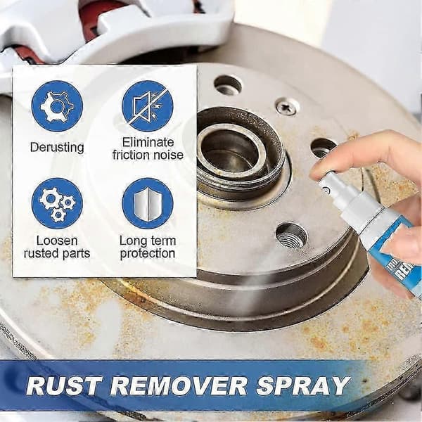 Bil Rustfjerner Spray, Jernpulverfjerner, Rustfjerner for Bilhjul, Bil Rustfjerningsspray 100ml/ 1 pièce 30ml