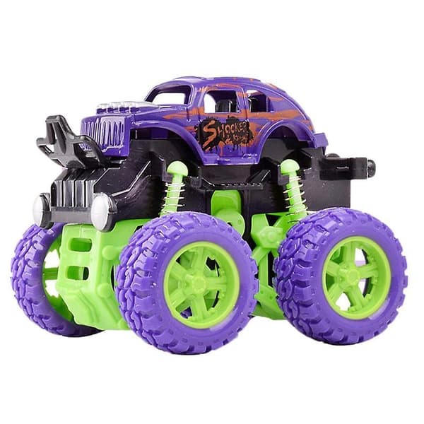 Friktionsdriven Monstertruck Tröghetsbil Stora Däck Hjul Lastbilsleksak För Barn