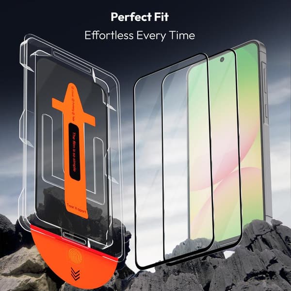 2-pack Samsung A56 Screen Protector - Tempered Glass | [Automatic Installation] - Bubble-Free Samsung A56